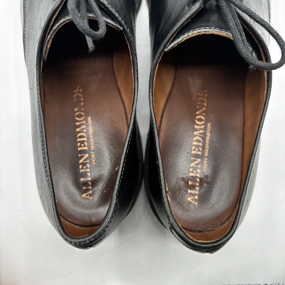Allen Edmonds BOULEVARD Men's Size 12 B‎ Leather Cap Toe Dress Shoe Black 7482